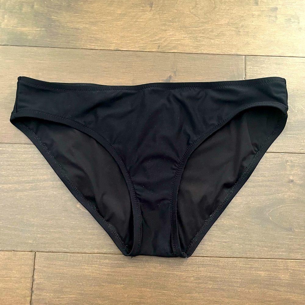 J. Crew classic bikini bottom in black